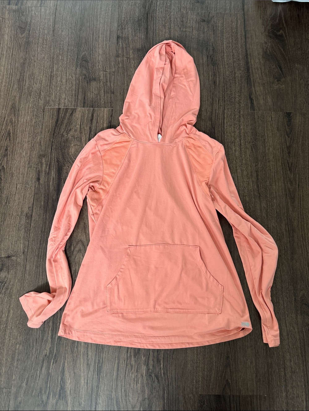 Marika Coral Pink Lightweight Hoodie Top